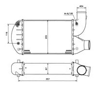 Intercooler Turbo Compatible Para Fiat Bravo I 182 Marea Weekend 185