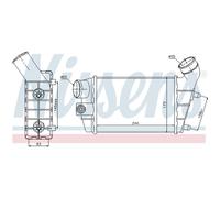 Intercooler Turbo LLC NISSENS Para Alfa Romeo 147 937 GT