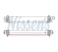 Intercooler Turbo LLC NISSENS Para Alfa Romeo Giulietta 940