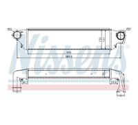 Intercooler Turbo LLC NISSENS Para BMW 3er E46