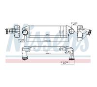 Intercooler Turbo LLC NISSENS Para BMW X3 E83