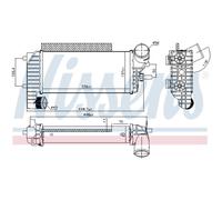 Intercooler Turbo LLC NISSENS Para Ford Focus III Turnier Tourneo