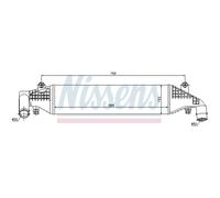 Intercooler Turbo LLC NISSENS Para Mazda 3 BK