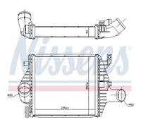 Intercooler Turbo LLC NISSENS Para Mercedes-Benz V-Clase 638/2 Vito