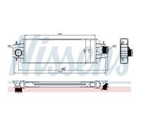 Intercooler Turbo LLC NISSENS Para Nissan Primastar Kasten X83 Renault