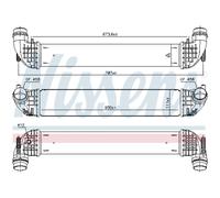 Intercooler Turbo LLC NISSENS Para Opel Astra K B16