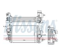 Intercooler Turbo LLC NISSENS Para Opel Meriva B Monovolumen S10