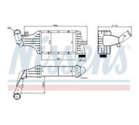 Intercooler Turbo LLC NISSENS Para Opel Zafira A F75 Astra G Caravan