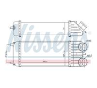 Intercooler Turbo LLC NISSENS Para Peugeot 207 WA_ WC_ WD_ WK_ KM_