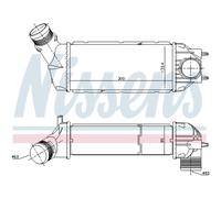 Intercooler Turbo LLC NISSENS Para Peugeot 307 SW 3H 3E 3A/C 3B Citroën