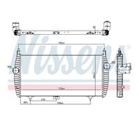 Intercooler Turbo LLC NISSENS Para Peugeot 407 SW 6E_ 6C_ 9D 9U 6D_