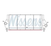 Intercooler Turbo LLC NISSENS Para Renault Laguna II Grandtour KG0/1