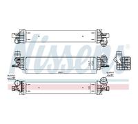 Intercooler Turbo LLC NISSENS Para Renault Laguna III Grandtour KT0/1