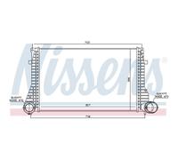 Intercooler Turbo LLC NISSENS Para Seat León 1M1 Toledo II 1M2 VW Golf