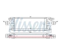 Intercooler Turbo LLC NISSENS Para Suzuki SX4 GY Fiat Sedici FY