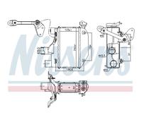 Intercooler Turbo LLC NISSENS Para Toyota Corolla Sedán _E12J_