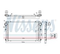 Intercooler Turbo LLC NISSENS Para Toyota RAV 4 III _A3_ _A4_ ZSA4_