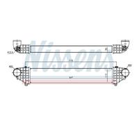 Intercooler Turbo LLC NISSENS Para Volvo C70 II Cabriolet V50 MW 545