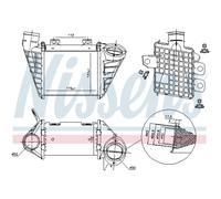 Intercooler Turbo LLC NISSENS Para VW Golf III Variant 1H5 1H1 1H2 1E7