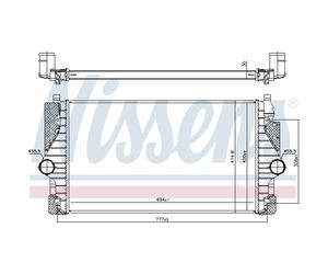 Intercooler Turbo LLC NISSENS Para VW Transporter IV Bus 70XB 70XC