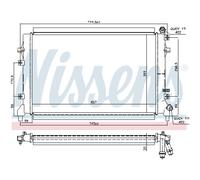Intercooler Turbo LLK NISSENS Para Seat Leon 1P1 Altea XL 5P5 5P8 5P2