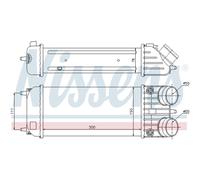 Intercooler Turbo NISSENS Para Peugeot 207 CC WD_ WA_ WC_ WK_