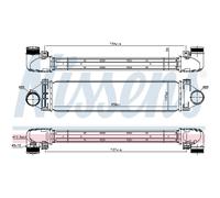 Intercooler Turbo Refrigerador LLC Nissens para Ford Galaxy WA6 Mondeo IV Torneo