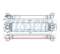 Intercooler Turbo Refrigerador LLC Nissens para Ford Mondeo V Familiar S Ee.uu.