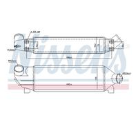 Intercooler Turbo Refrigerador LLC Nissens para Ford Transit Bus Fd _ Fb _ FS ,