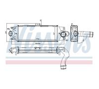 Intercooler Turbo Refrigerador LLC Nissens para Iveco Daily IV Camión/Chasis