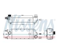 Intercooler Turbo Refrigerador LLC Nissens para Lancia Ypsilon 312_