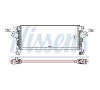 Intercooler Turbo Refrigerador LLC Nissens para Opel Cascada W13 Insignia A