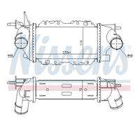 Intercooler Turbo Refrigerador LLC Nissens para Opel Vectra B Caravan 31_ J96 38