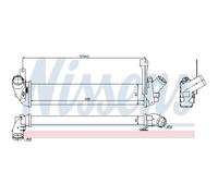 Intercooler Turbo Refrigerador LLC Nissens para Renault Kangoo KC0/1_ FC0/1_
