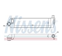 Intercooler Turbo Refrigerador LLC Nissens para Renault Megane II BM0/1_ CM0/1