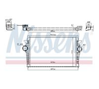 Intercooler Turbo Refrigerador LLC Nissens para VW Sharan 7M8 7M9 7M6 Seat