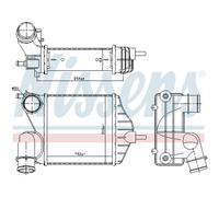 Intercooler Turbokühler LLC NISSENS Para Fiat Idea 350 Lancia Musa 350