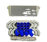 Intercoolers Intercambiador Turbo Intercooler Aluminio Universal 550x220x52mm + 12 Uds Tubo Manguera Aleta De 2,25 Entrada/salida 57mm