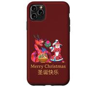 Intercultural Christmas Illustration Kung Fu Dragon Carcasa para iPhone 11 Pro MAX