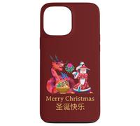 Intercultural Christmas Illustration Kung Fu Dragon Carcasa para iPhone 13 Pro MAX