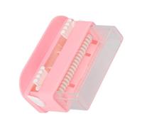 Interdental Brush, Aplicador Micro Aplicador Caja de Soporte de Transparente Gran Capacidad Plastic Dispensador Pincel (PINK)