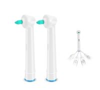 Interdental Cabezales de repuesto para cepillos de dientes compatibles con Braun Oral-B, juego de 2 unidades para espacios interdentales
