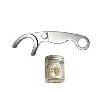 Interdental Floss Pick - Stainless Steel Braces Tooth Cleaner for Deep Cleaning Use | Reusable with Cleaning Tool, Meal Care Hygiene for Men Women Travel Bathroom Post, 2.36x0.79inch