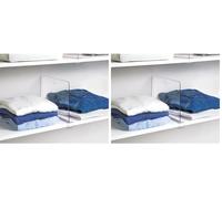 InterDesign iDesign The Home Edit Series, Sistema de organización móvil para armarios, plástico Reciclado (Paquete de 2)