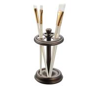 InterDesign iDesign York - Portacepillos de Metal para baño, Vaso Organizador para baño, 8,3 x 8,3 x 14,6 cm, Bronce
