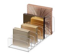iDesign Mueble dividido de plástico, organizador de accesorios de baño de varios niveles, 9.25 x 3.8 x 3.2 pulgadas