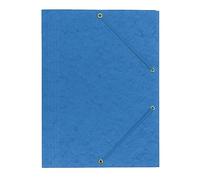 Interdruk - Carpeta Manila A4 con Goma - Carpeta Archivadora con Banda Elástica - Azul