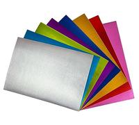 Interdruk - Papel Goma Eva Manualidades A4 - Gomaeva de Colores Manualidades con 8 Colores de Metálico