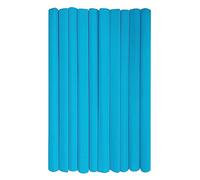 Interdruk - Rollos de papel crepé para niños, bricolaje y decoraciones - Paquete de 10 rollos (50 cm x 200 cm, 28 g/m2) - 20 Azure