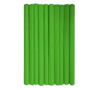 Interdruk - Rollos de papel crepé para niños, bricolaje y decoraciones - Paquete de 10 rollos (50 cm x 200 cm, 28 g/m2) - 22 verde claro